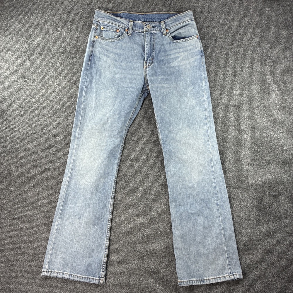Levis 527 Bootcut Jeans Mens 30x30 Blue Denim Cotton Medium Wash Western